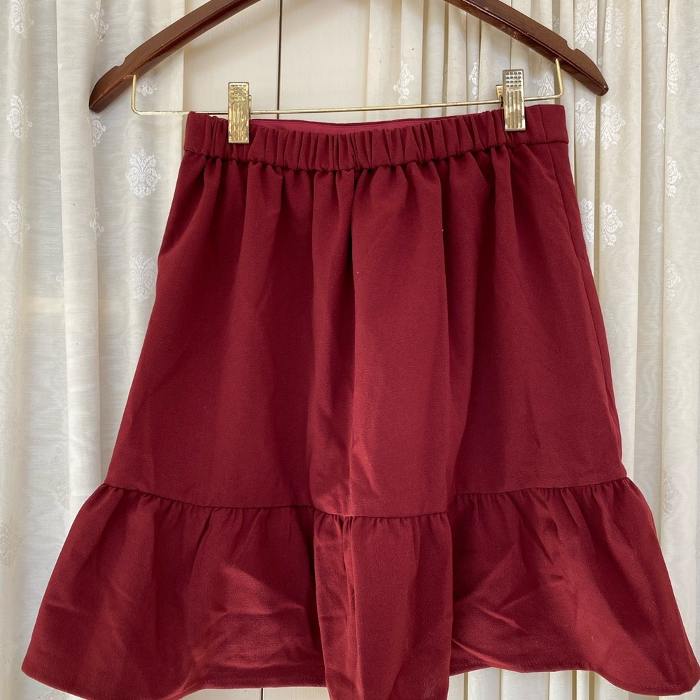 J Crew Ruffled Mini Skirt